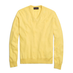 Cashmere V-Neck Sweater - Sunlight